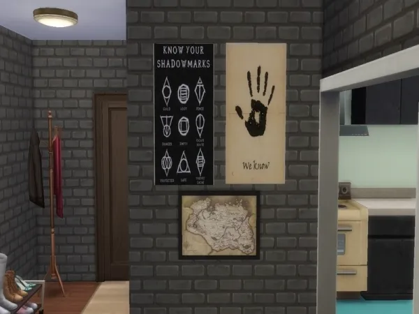Alpha hannahgaskarth's The Elder Scrolls V Skyrim Posters [SET] - The Sims 4 Custom Content