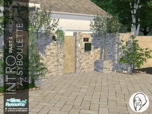 Alpha Syboubou's Intro Entrance set Part 1 - The Sims 4 Custom Content