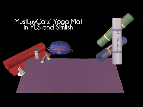 MustLuv Cats Yoga - The Sims 2 Custom Content
