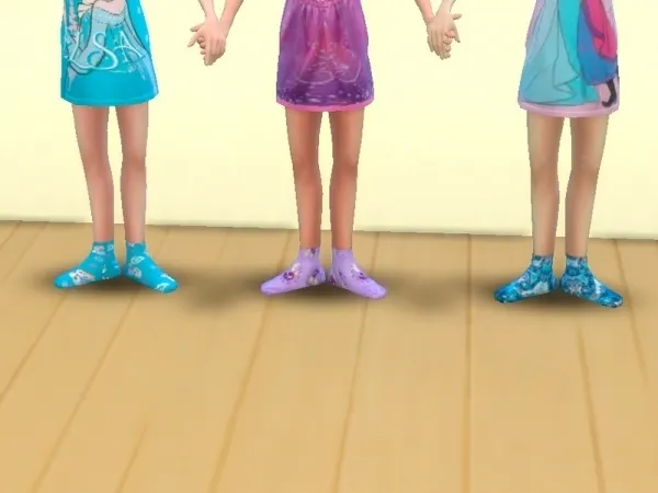 Alpha Arisha 214's Frozen socks for kids - The Sims 4 Custom Content