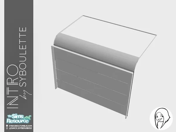 Intro Garage door (closed) - The Sims 4 Custom Content