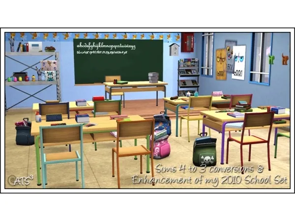 School v2 - The Sims 3 Custom Content
