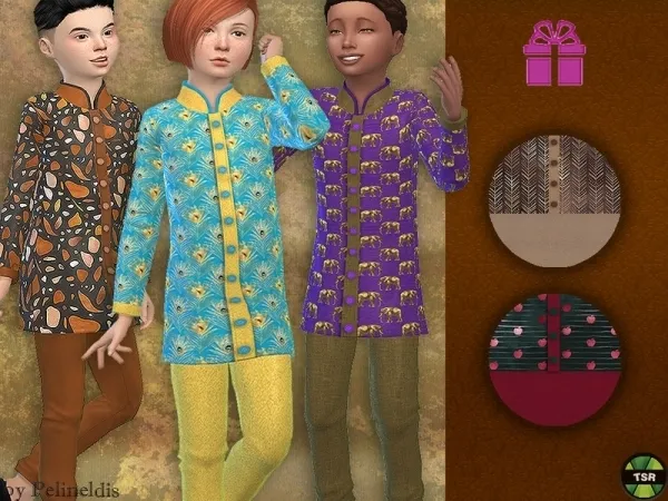 Maxis Match Pelineldis' Autumn Silk Pyjamas Needs Holiday Celebration Pack - The Sims 4 Custom Content