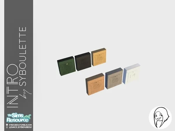 Intro Wall mailbox - The Sims 4 Custom Content