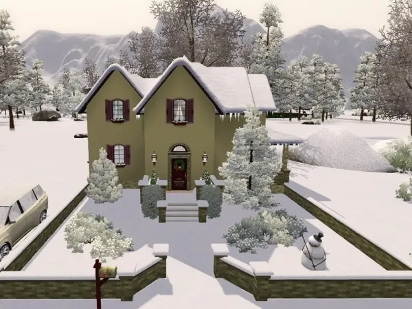 sgK45's Cottage Aurora skies no - The Sims 3 Custom Content