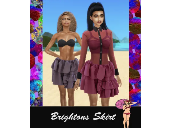 Alpha Brightons Skirt - The Sims 4 Custom Content
