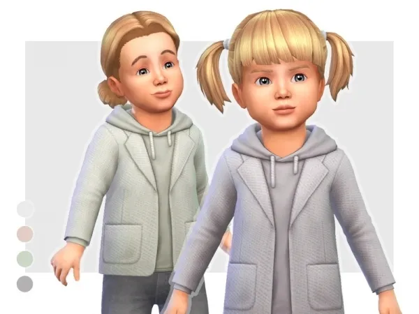 Maxis Match Simsefin's Cozy Toddler Hoodie Jacket 01 - The Sims 4 Custom Content