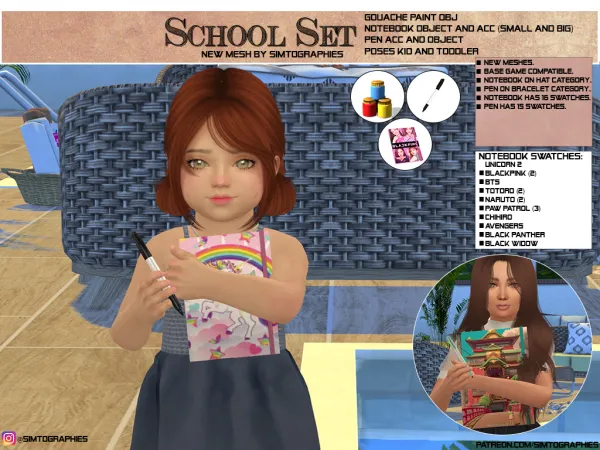 Alpha School Set - The Sims 4 Custom Content