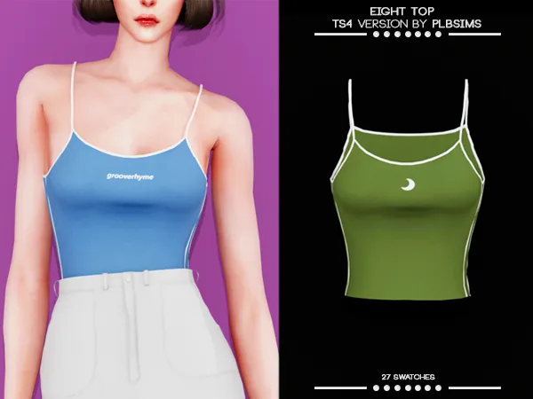 Alpha Eight Thanktop - The Sims 4 Custom Content