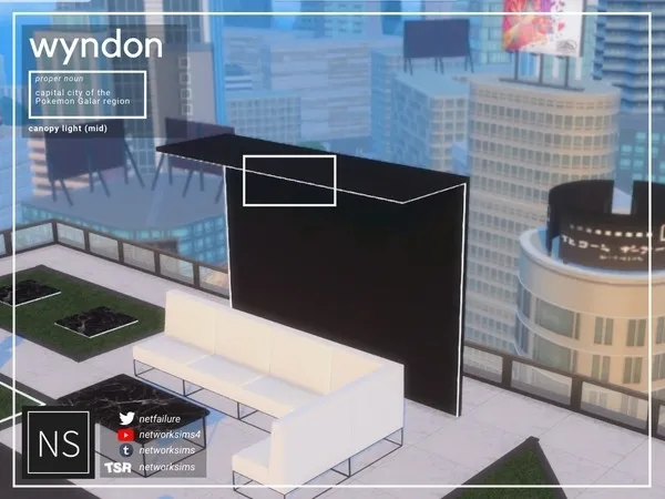 Wyndon Patio Mid Canopy Light Networksims - The Sims 4 Custom Content