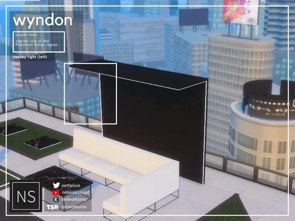 Wyndon Patio Left Canopy Light Networksims - The Sims 4 Custom Content