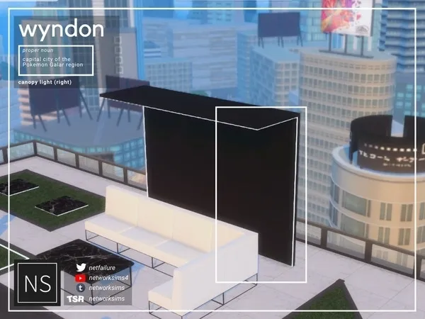 Wyndon Patio Right Canopy Light Networksims - The Sims 4 Custom Content