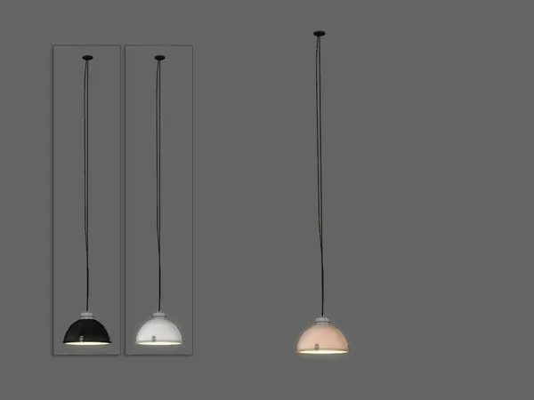 Ashen Ceiling Lamp Tall - The Sims 4 Custom Content
