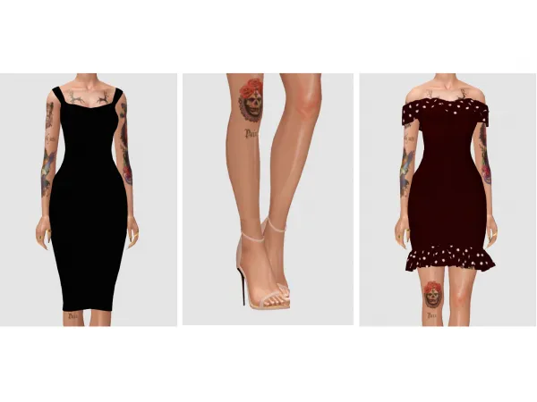 Miss² Dress Set Mia Sandals - The Sims 3 Custom Content