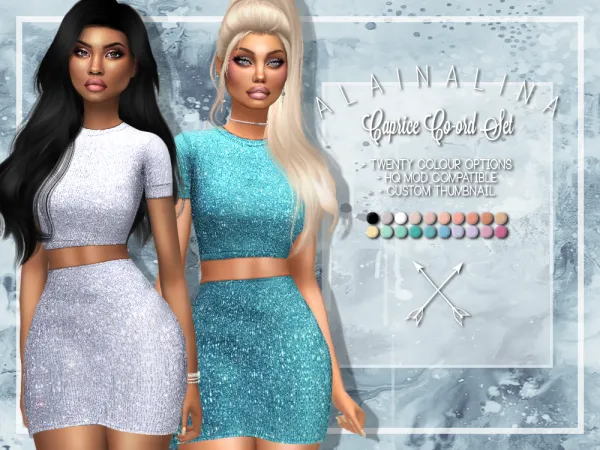 Maxis Match Caprice Co ord Set - The Sims 4 Custom Content