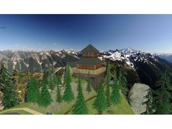 Desolation Peak Fire Lookout by panmines - The Sims 2 Custom Content