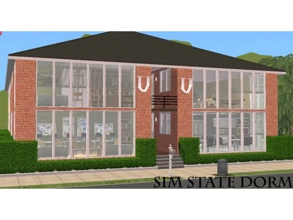 MGTV Renovation Sim State Dorm by RockStarDrunk - The Sims 2 Custom Content