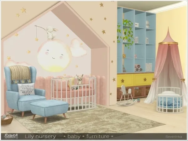 Maxis Match Severinka_'s Lily nursery baby furniture - The Sims 4 Custom Content