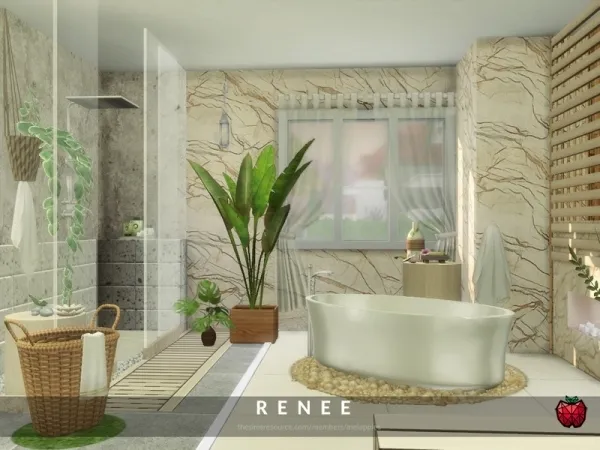 Alpha melapples' Renee bathroom - The Sims 4 Custom Content