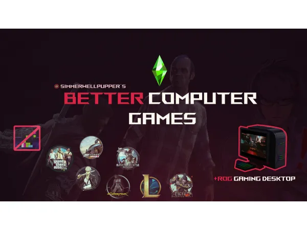 Maxis Match Better Computer Games by SimmerWellPupper - The Sims 4 Custom Content