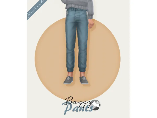 Maxis Match Baggy Pants Kids Version - The Sims 4 Custom Content