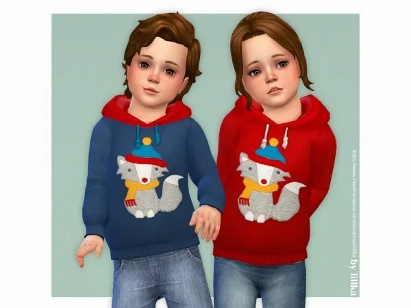 Maxis Match lillka's Artic Fox Hoodie - The Sims 4 Custom Content