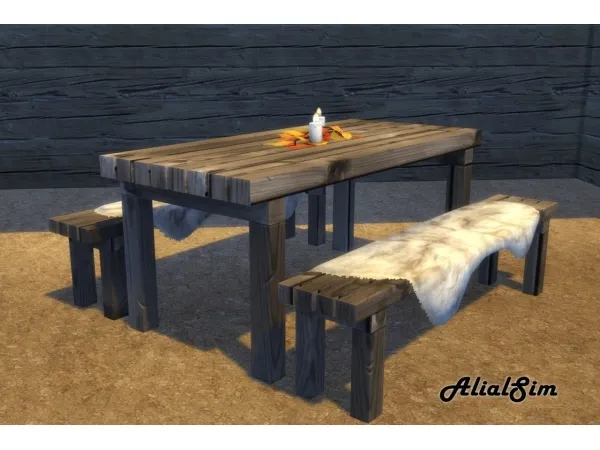 Maxis Match Picnic Table - The Sims 4 Custom Content