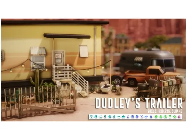 Maxis Match DUDLEYS TRAILER (NO ) - The Sims 4 Custom Content