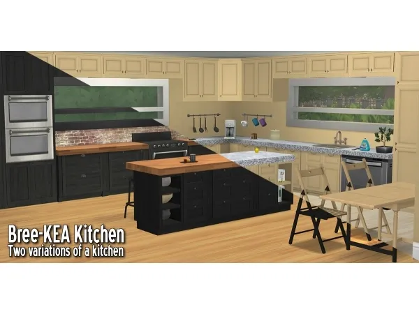 Maxis Match Around Bree KEA kitchen 1 IKEA countersislandscabinets - The Sims 4 Custom Content
