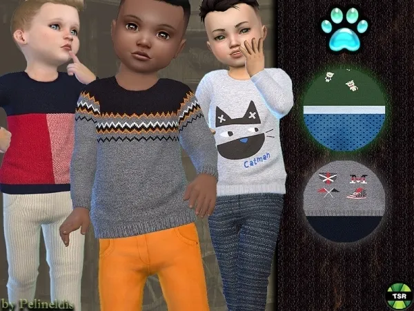 Maxis Match Pelineldis' Autumn Trousers Set - The Sims 4 Custom Content