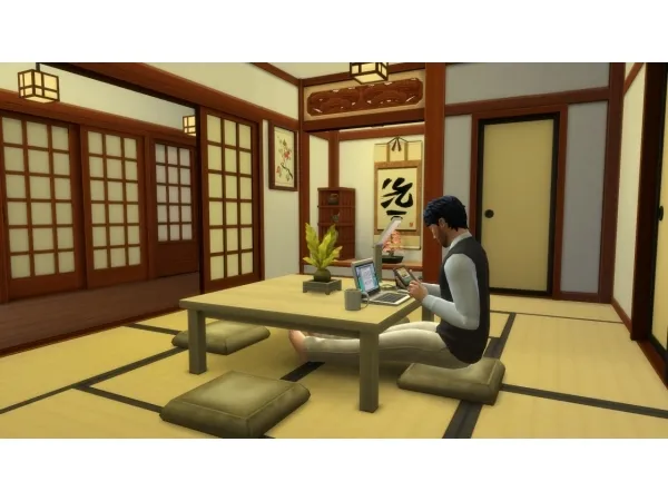 Maxis Match Low Table Set - The Sims 4 Custom Content