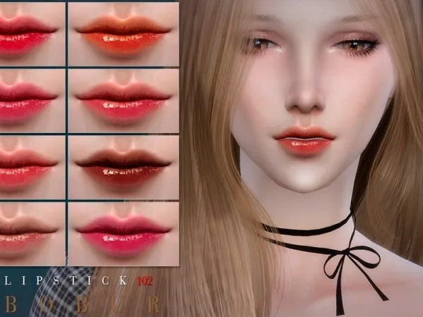Alpha Bobur3's Bobur Lipstick 102 - The Sims 4 Custom Content