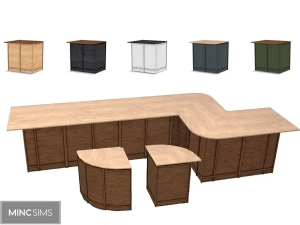 Cali Island Counter - The Sims 4 Custom Content