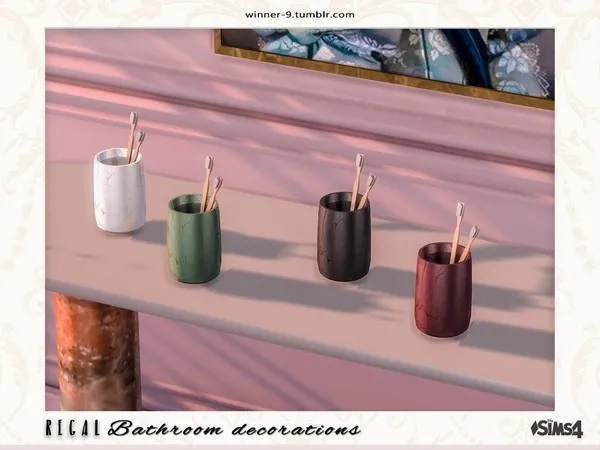 Regal Toothbrushes - The Sims 4 Custom Content