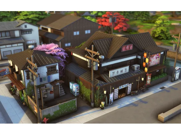 Maxis Match Restaurant Karaoke Bar - The Sims 4 Custom Content