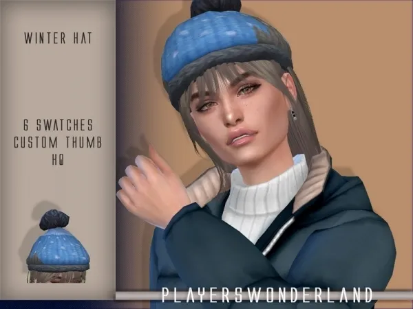Maxis Match PlayersWonderland's Winter Hat - The Sims 4 Custom Content