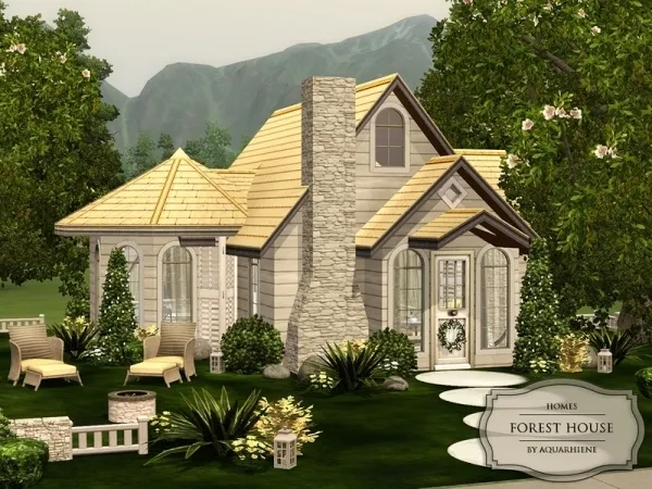 Aquarhiene's Forest House - The Sims 3 Custom Content