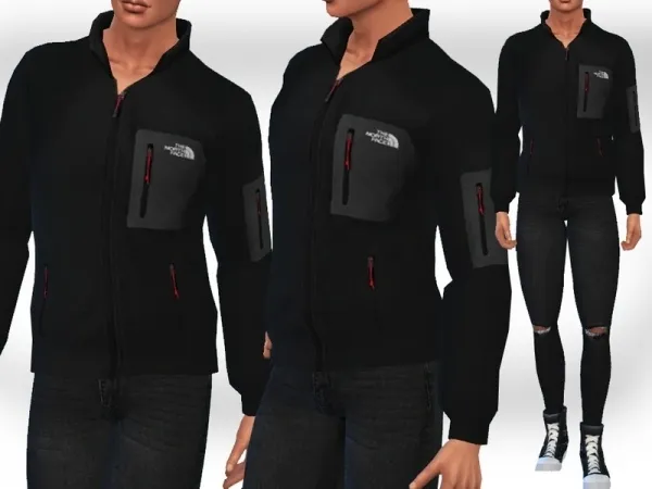 Maxis Match Saliwa's Male Sims Casual and Sports Jackets - The Sims 4 Custom Content