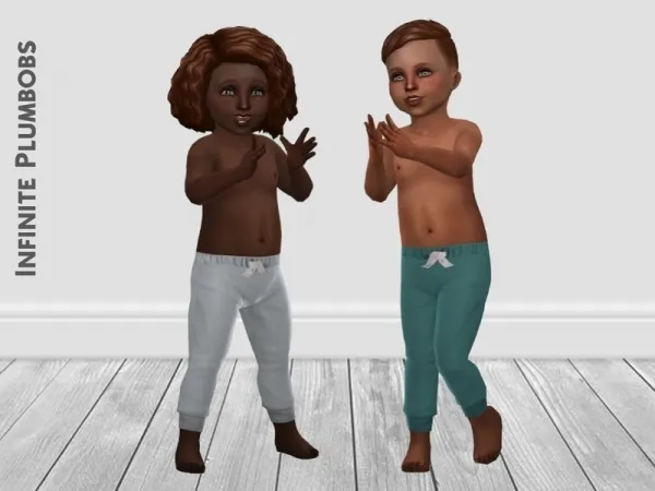 Maxis Match InfinitePlumbobs' IP Toddler Joggers - The Sims 4 Custom Content
