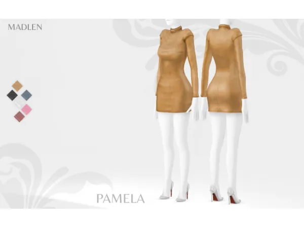 Maxis Match Madlen Pamela Dress by Madlen - The Sims 4 Custom Content