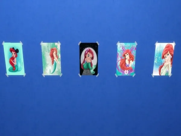 The Little Mermaid posters - The Sims 4 Custom Content