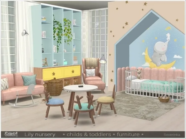 Maxis Match Severinka_'s Lily nursery child toddlers furniture - The Sims 4 Custom Content