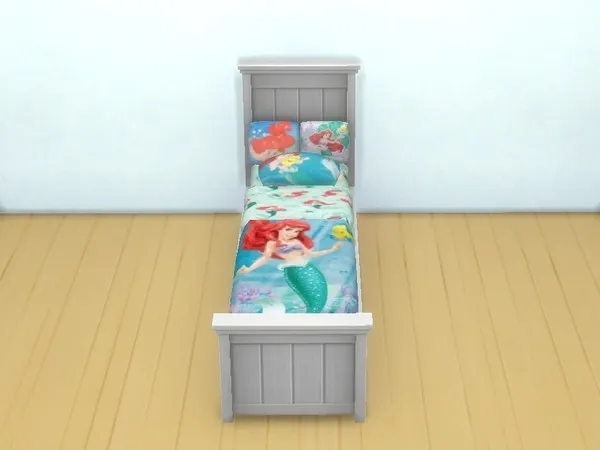 The Little Mermaid child bed Parenthood needed - The Sims 4 Custom Content