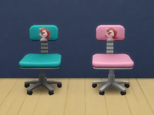 The Little Mermaid chair Kids room stuff needed - The Sims 4 Custom Content