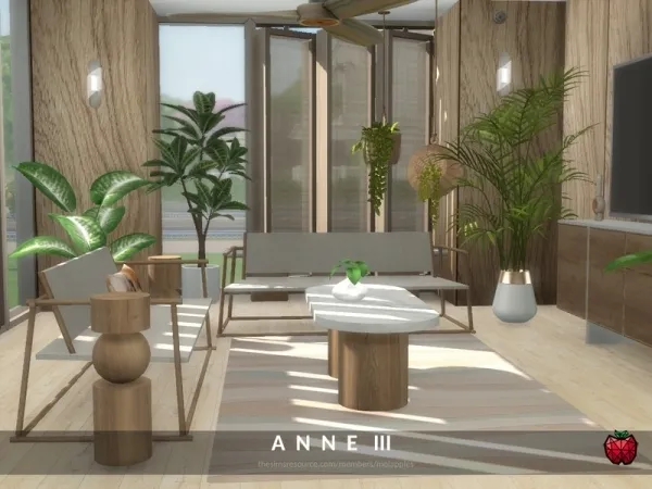 Alpha melapples' Anne living room - The Sims 4 Custom Content