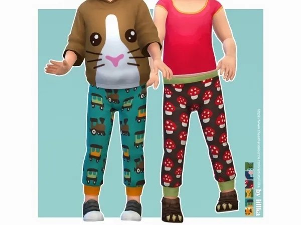 Maxis Match lillka's Sweatpants for Toddler 06 - The Sims 4 Custom Content