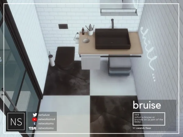 Alpha Bruise Marble Floor Networksims - The Sims 4 Custom Content