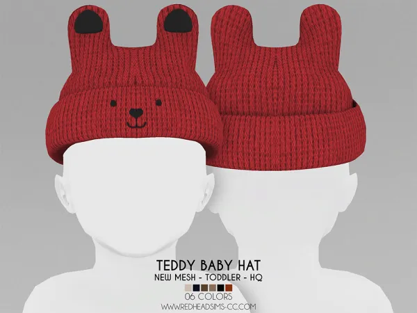 Alpha TODDLER TEDDY BABY HAT - The Sims 4 Custom Content