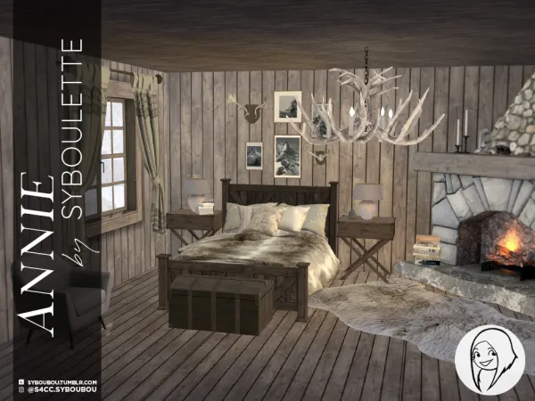 Alpha ANNIE BEDROOM SET - The Sims 4 Custom Content
