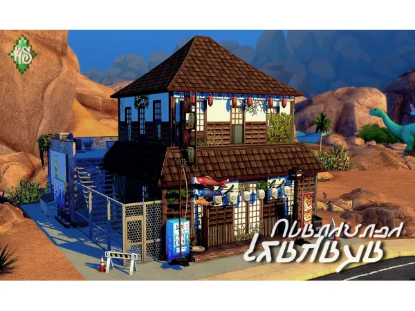 Alpha [Ks] Abandoned Izakaya A place with a history - The Sims 4 Custom Content